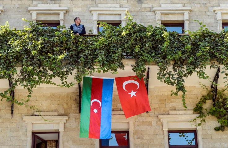 Azerbaijanis have been rushing to buy not just their own national flag, but that of Turkey