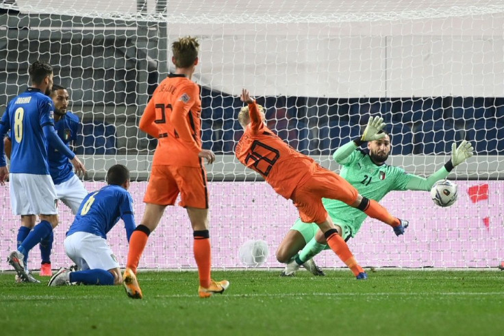 Donny van de Beek got the equaliser for the Netherlands in their 1-1 draw in Italy