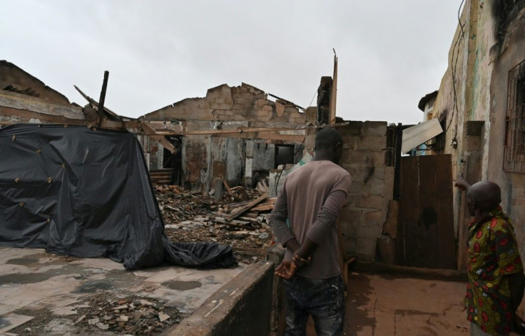 Restaurants and nightclubs were burnt in Divo after Ouattara announced his candidacy