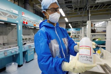 Water from the Fukushima plant has been filtered to reduce radioactivity