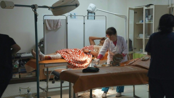 Wounded soldiers are treated at Karabakh hospital