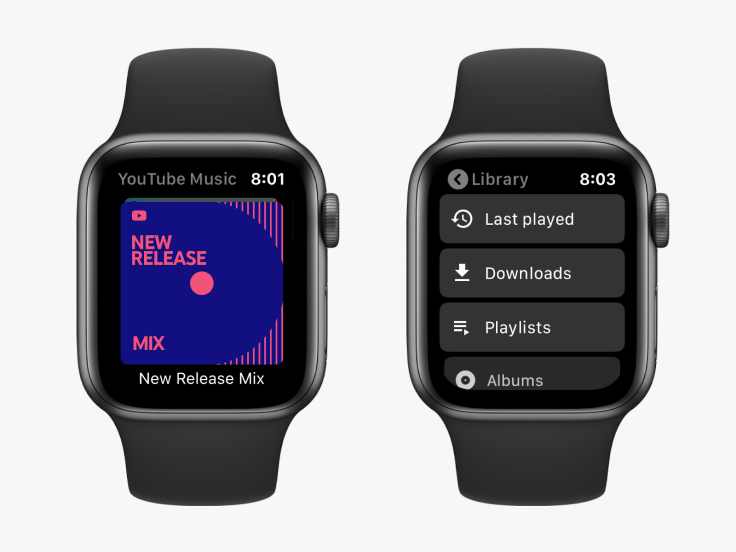 Apple Watch YouTube Music app