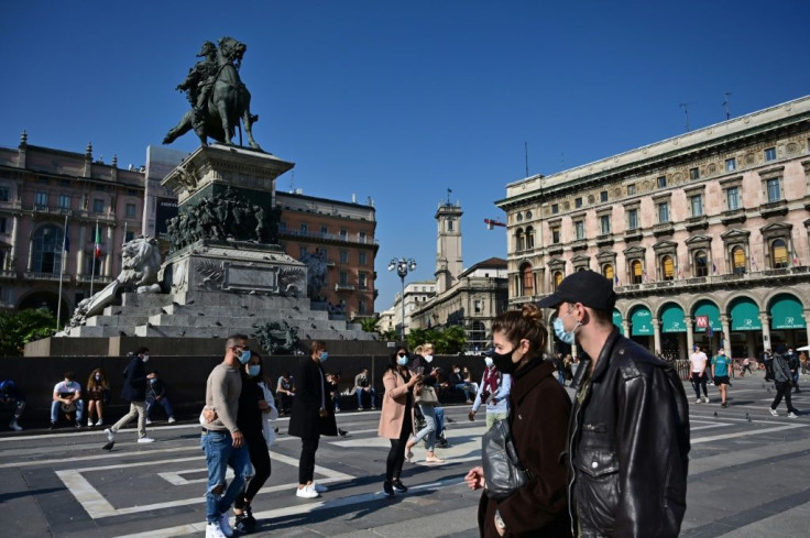 Italy's government has made it mandatory to wear face protection outdoors
