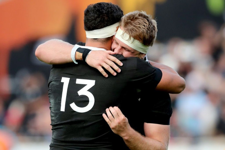 Sam Cane (R) recorded his first win as All Blacks captain