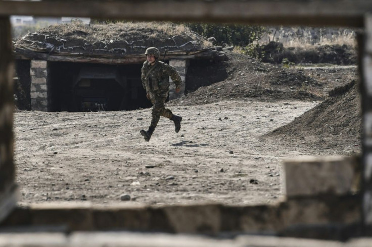 Armenian soldiers have to be alert for drone attacks