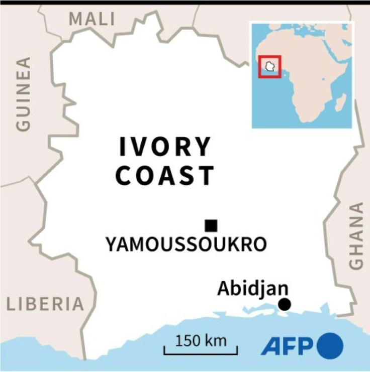 Map of Ivory Coast