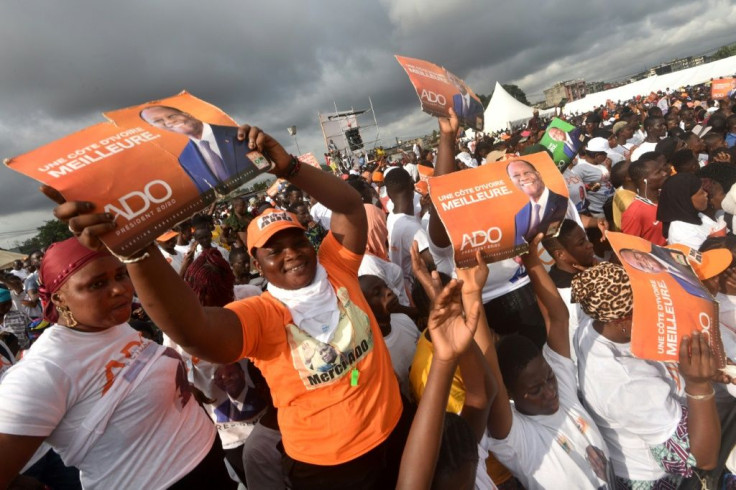 Supporters of incumbent president Alassane Ouattara say he is allowed to run for a third term, which the opposition disputes