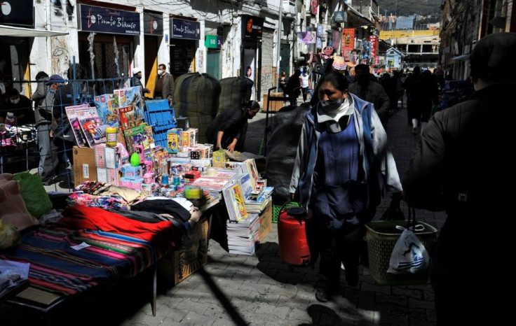 Activity resumes in La Paz on October 19, 2020 a day after Bolivia's presidential election