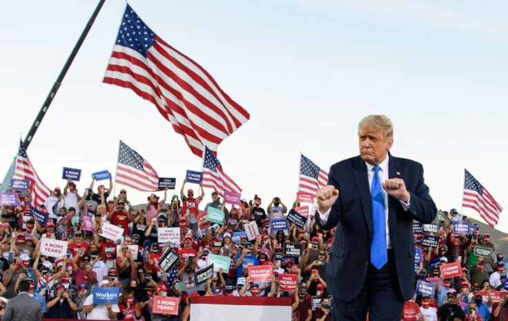 US President Donald Trump was diagnosed with Covid-19 on October 1, 2020 but since being given the all clear by doctors he has maintained a frantic campaign pace across the nation's battleground states