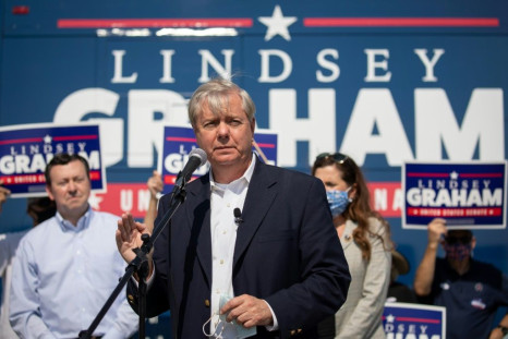 US Senator Lindsey Graham, an ally of President Donald Trump, is in the toughest re-election fight of his career, against Democrat Jaime Harrison