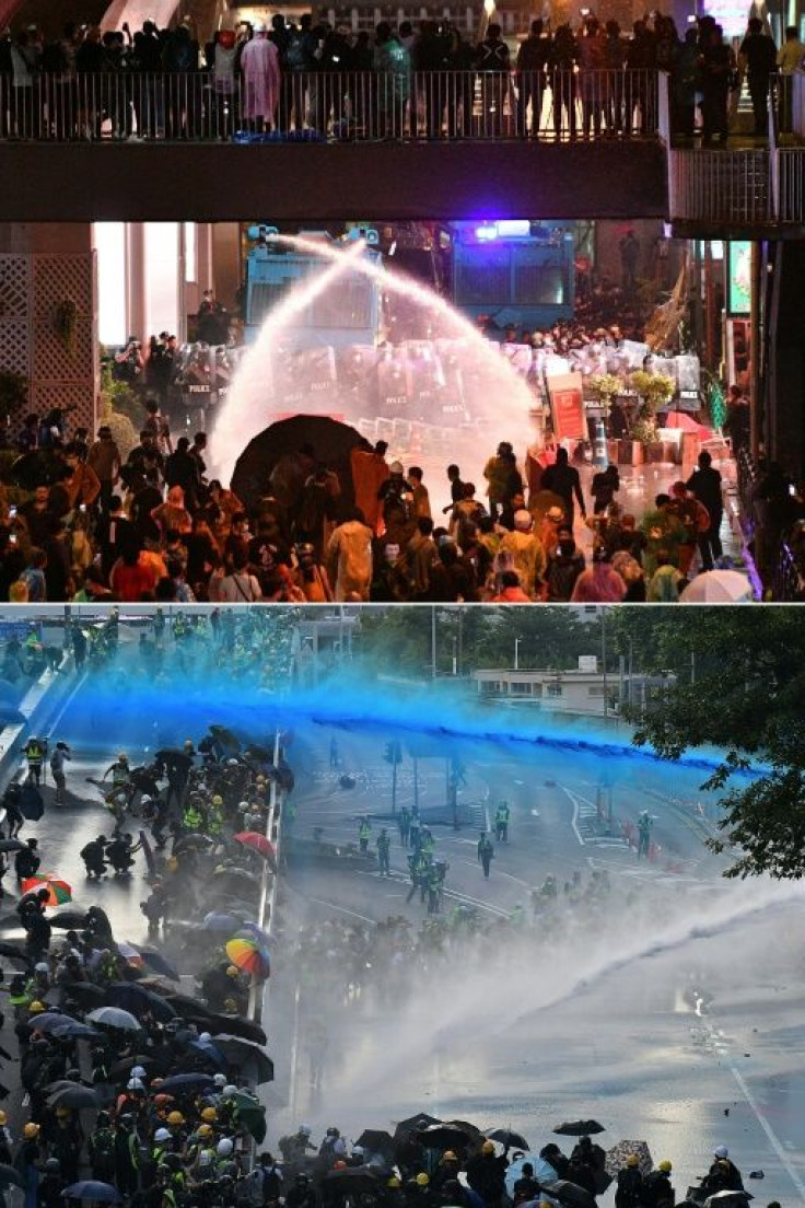 Like their counterparts in Hong Kong, Thailand's pro-democracy protesters have also had to face police water cannon