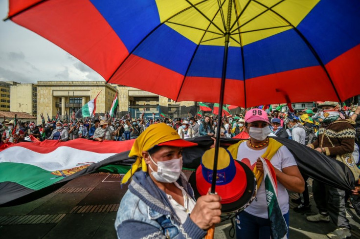 Thousands of indigenous Colombians arrived in the country's capital, demanding a meeting with President Ivan Duque and an end to growing violence in their territories