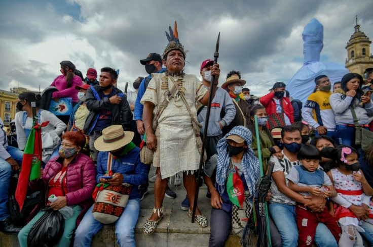 Representing 4.4 percent of Colombia's 50 million population, indigenous groups have for decades fought for their territorial rights, using methods such as roadblocks to gain attention