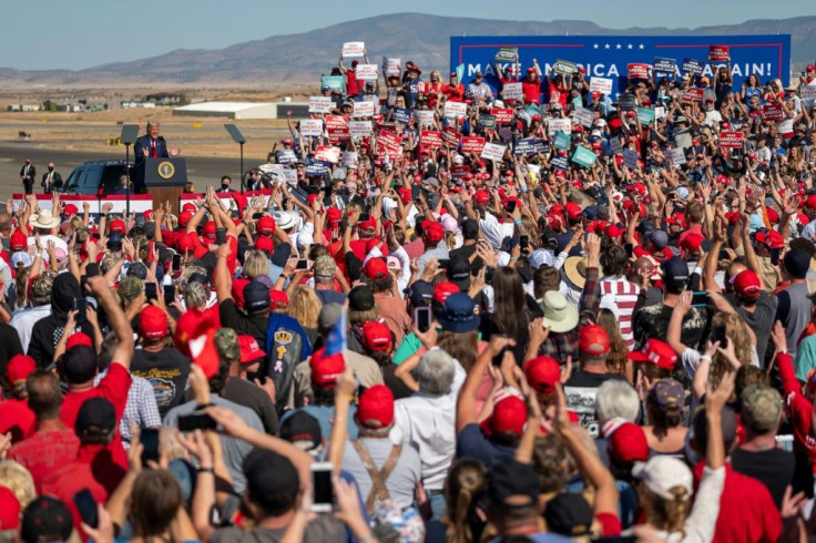 US President Donald Trump's rallies feature chants of 'lock him up' against opponent Joe Biden