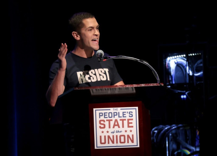 Sean Eldridge, at an anti-Trump meeting in New York in January 2018