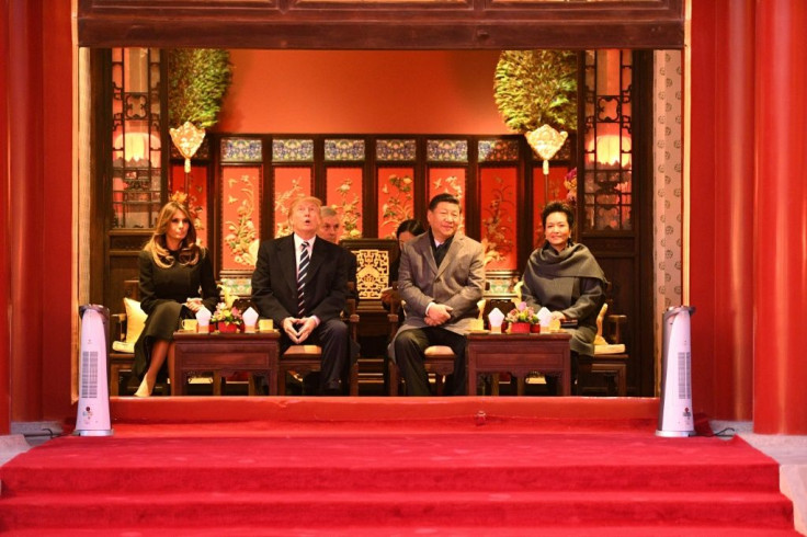 President Donald Trump on a state visit to China in 2017