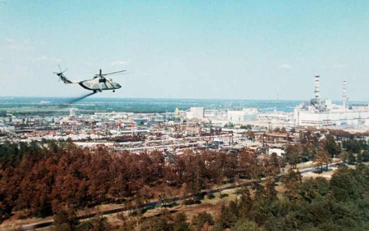 People are not allowed to live near the power plant, which is pictured here just after the explosion in 1986