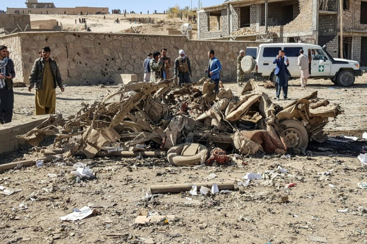 A car bomb in Ghor province killed at least 12 civilians and wounded more than 100 on October 18, officials said