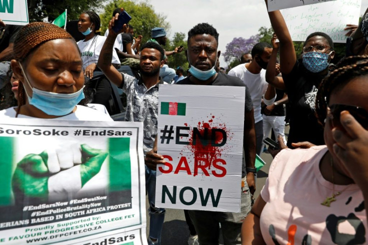 In South Africa, the continent's other economic powerhouse, hundreds of people took to the streets on Wednesday to voice their outrage at the shooting