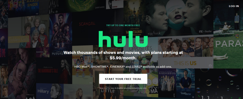 Hulu Homepage