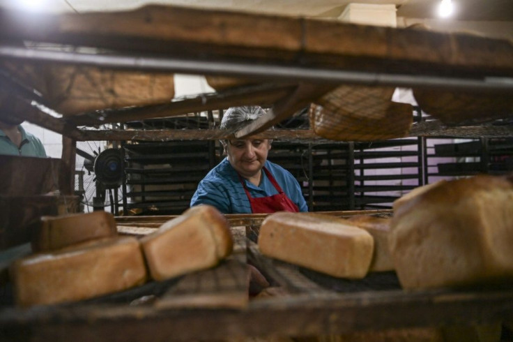 Just one type of loaf is available in the Stepanakert bakery