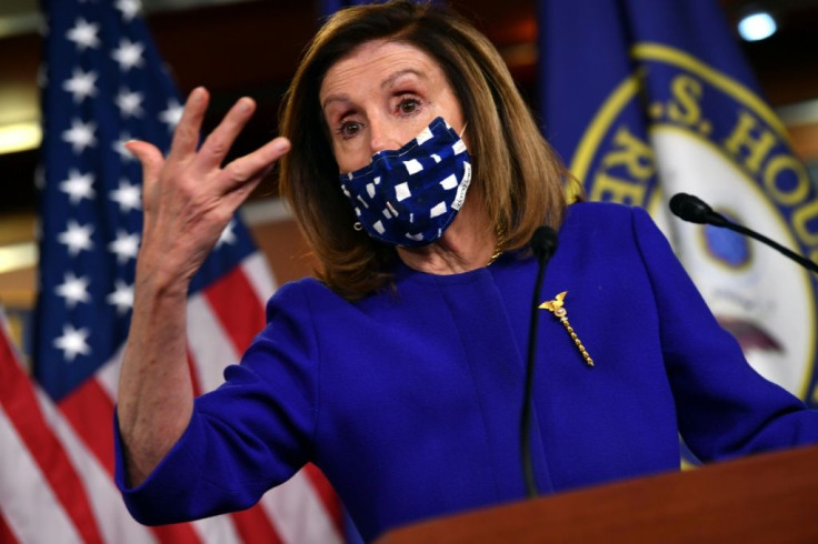 House Speaker Nancy Pelosi (pictured) has negotiated for weeks with Treasury Secretary Steven Mnuchin, but no deal has emerged 