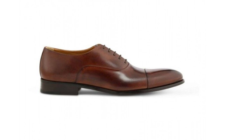 Ace Marks Cap Toe Oxford Brown Antique Leather