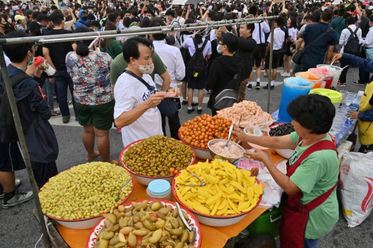 Thailand's anti-government gatherings also have a food festival vibe