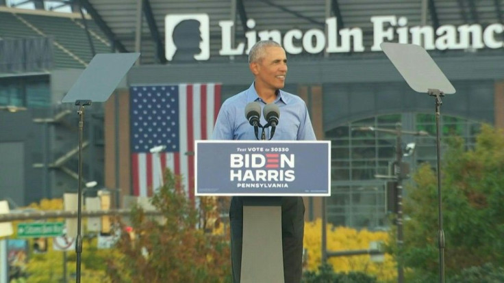 Former US president Barack Obama warned on Wednesday against complacency despite favorable opinion polls during his first public rally in support of Democratic challenger Joe Biden ahead of the November 3 election.