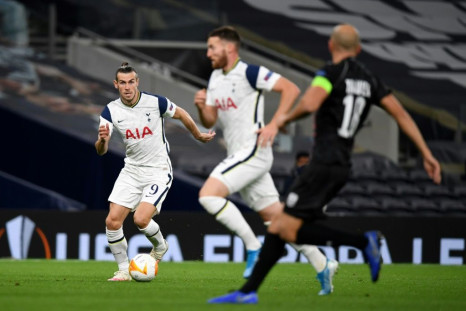 On the ball: Tottenham Hotspur's  Gareth Bale in action on Thursday