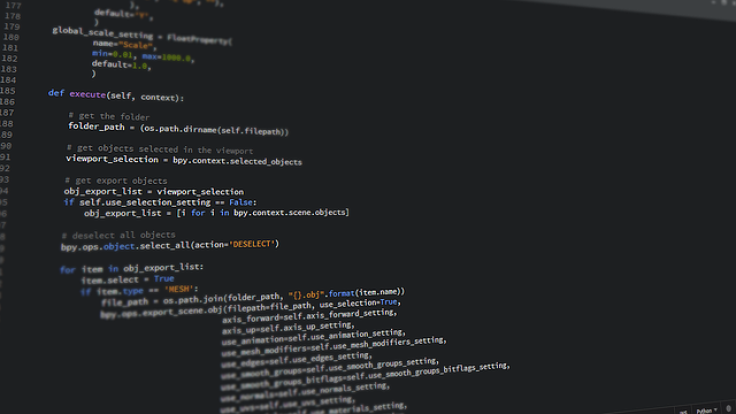 Python source code programming
