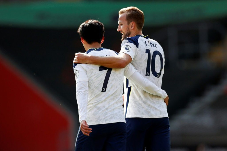 Tottenham's Son Heung-min (left) and Harry Kane have scored 18 goals between them this season