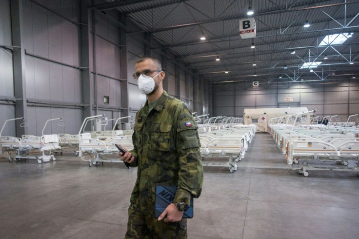 The Czech army has set up a field hospital in Prague