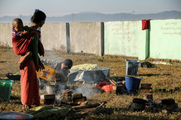 A civil war between the Myanmar military and the Arakan Army militant group has forced 200,000 from their homes