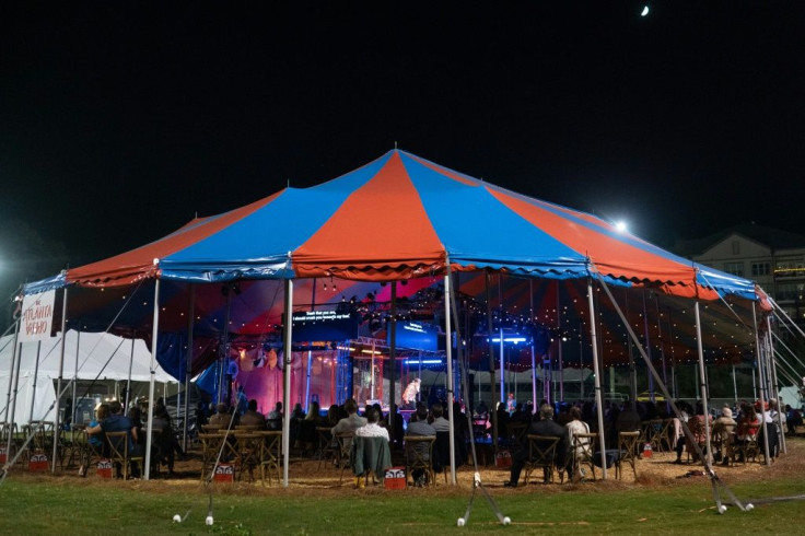 In fall 2020 the Atlanta Opera is staging live performances retrofitted to the age of coronavirus, under a circus tent on a baseball field