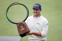American Patrick Cantlay fired a seven-under par 65 in Sunday's final round to win the US PGA Zozo Championship