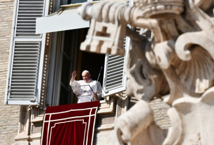 Pope Francis (pictured October 25, 2020) was deprived of a congregation at Easter when he had to celebrate mass at Saint Peter's with very few people present, due to the coronavirus