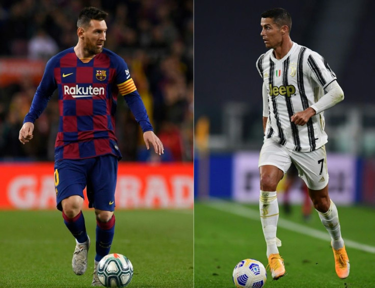 Barcelona's Lionel Messi (L) and Juventus' are the top two scorers in Champions League history.