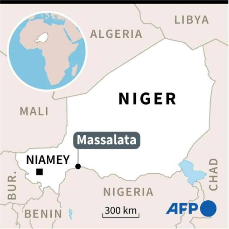 Map of Niger, locating Massalata