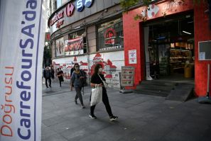 French businesses like supermarket chain Carrefour can be found all over Turkey