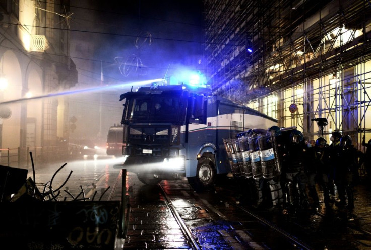 Turin and Milan were particularly hard hit by the violent protests against coronavirus restrictions