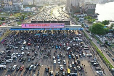 Lekki Toll Gate had become a place of protest, partying and prayers as thousands of mainly young people blocked one of the main highways in Lagos