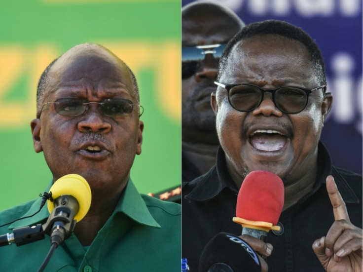 Tanzania's incumbent President John Magufuli, left, will be challenged by Tundu Lissu, right, who was shot 16 times in a 2017 attack