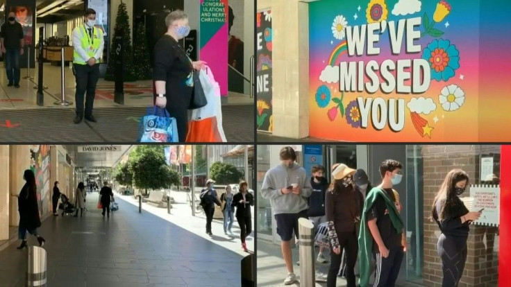 IMAGESRetail stores welcome back customers in Melbourne as a gruelling months-long lockdown ends. The city as well as the surrounding state of Victoria has been the epicentre of Australia's second wave, with an outbreak that peaked at more than 700 daily 