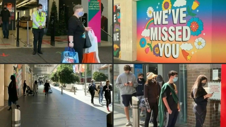 IMAGESRetail stores welcome back customers in Melbourne as a gruelling months-long lockdown ends. The city as well as the surrounding state of Victoria has been the epicentre of Australia's second wave, with an outbreak that peaked at more than 700 daily