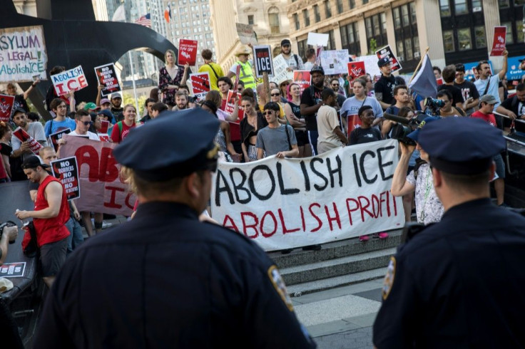 New York has witnessed protests against Donald Trump's anti-immigration stance