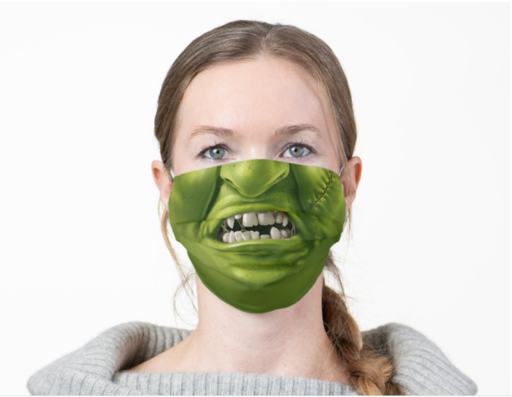 Monster Mouth Fun Horror Halloween Funny Face Adult Cloth Face Mask