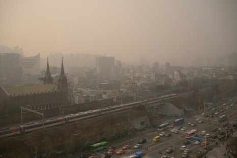 A heavily polluted Seoul pictured in December 2019