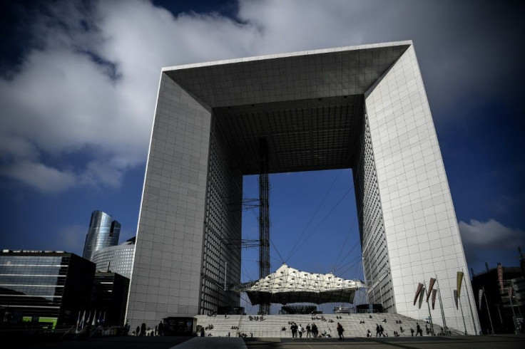 The Grande Arche at La Defense, a district hosting some 500 companies