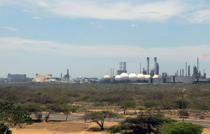 This handout file photo shows Amuay oil refinery, which the government says was attacked
